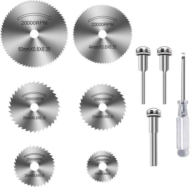 Trennscheiben für Dremel – HSS-Kreissägeblatt – Für Holz, Kunststoff, Metall – Präzisionsminiatur