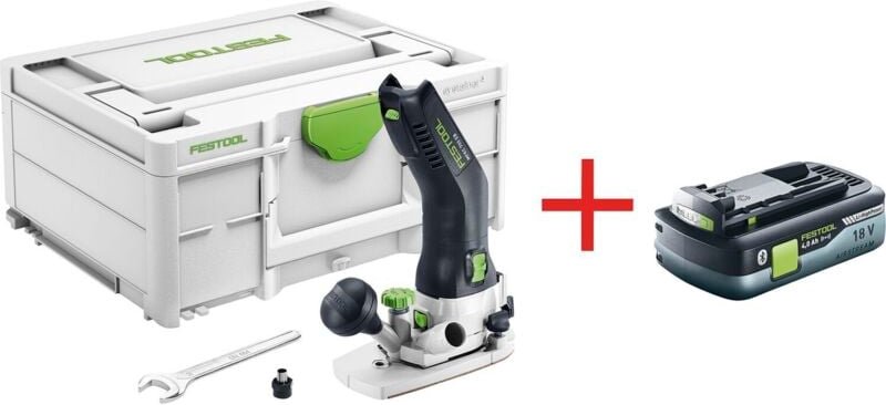 Festool Akku-Kantenfräse MFKC 700 EB-Basic 18V Li-Ion - im Systainer SYS3 M 187 - inkl. Akku-Pack HighPower 4,0 Ah - Akt...