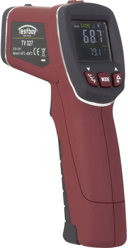 Tv 327 Infrarot-Thermometer Optik 30:1 -50 - +760 °c Berührungslose IR-Messung, Kontaktmes - Testboy