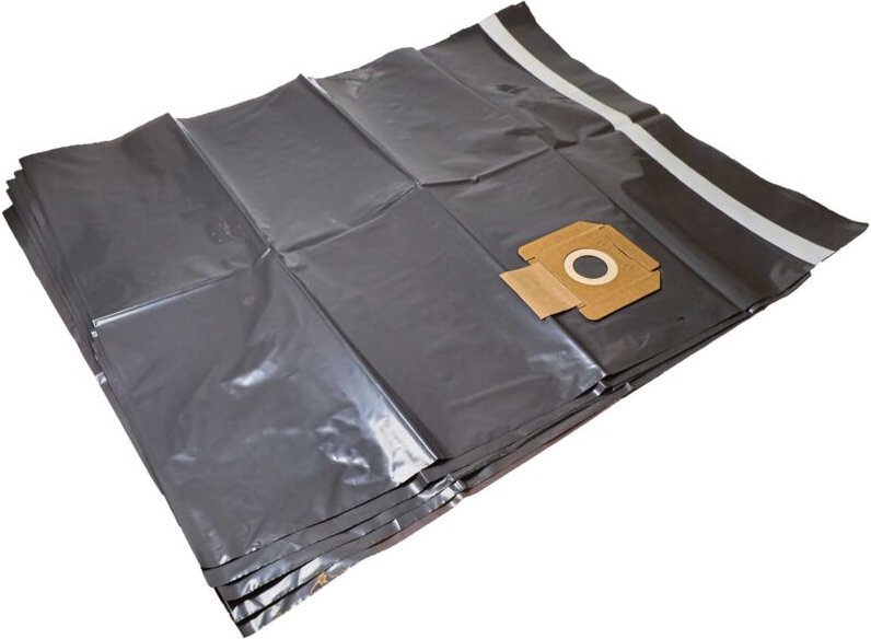 vhbw 5x Entsorgungsbeutel kompatibel mit Flex S 47 Staubsauger - 37,6cm x 24,4cm Grau