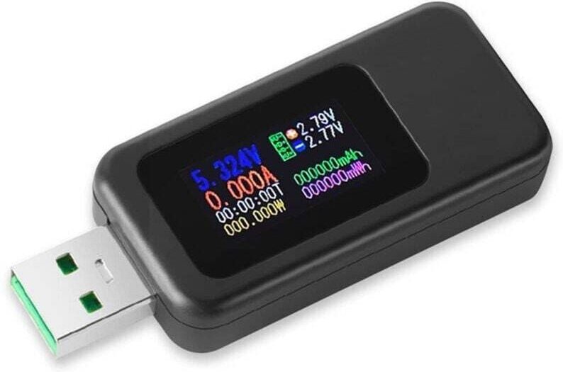 Testeur USB 3.0, wattmètre 4-30V 0-6,5A, testeur de tension et de courant USB, voltmètre numérique, ampèremètre, testeur...