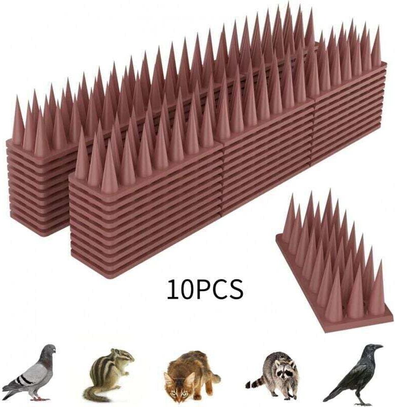 Taubenabwehrspitzen aus Kunststoff, 10 Stück, Abwehrfalle, Vogelabwehrmittel für Katzen und Spatzen, für Balkon und Fens...