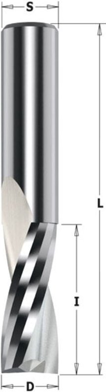 191.081.11 Fraeser Positiv Schneiden Vhm Z2 D=8x32x80 Re