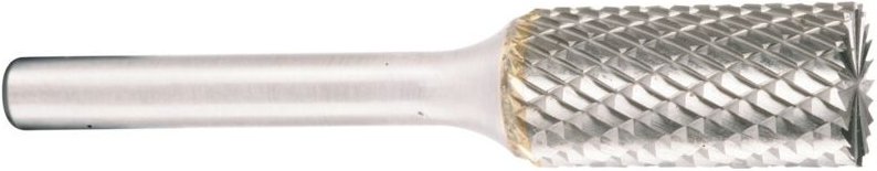 Projahn Hartmetallfräser, Form B Zylinder mit Stirnverzahnung d1 6.0 mm, Schaftdurchmesser 6.0 mm Kreuzverzahnung