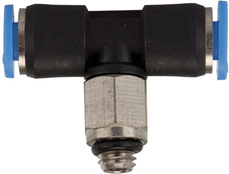 Riegler - T-Steckverschraubung »Blaue Serie« mini, drehbar, g 1/8