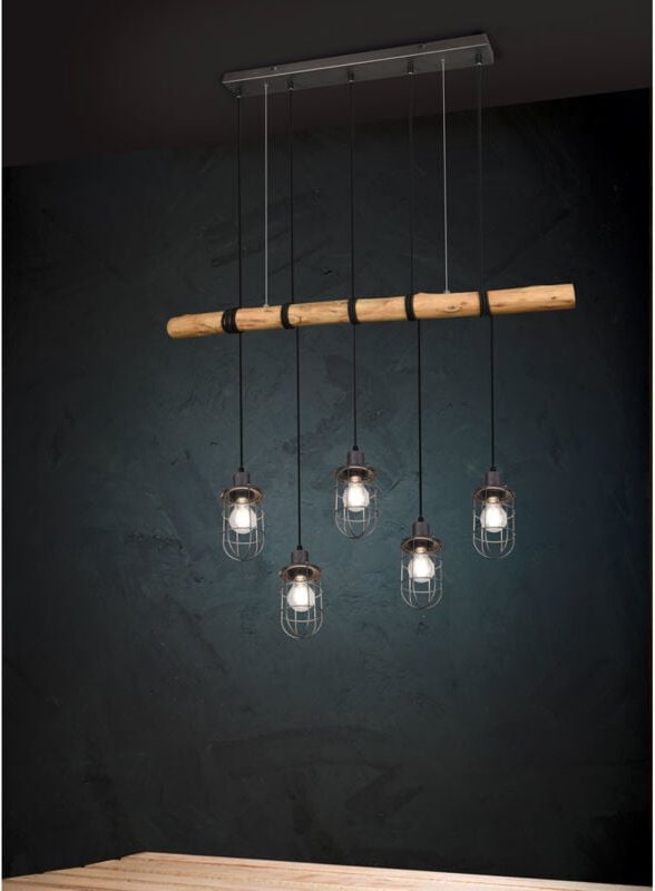 Vintage Hänge Leuchte Käfig Decken Strahler Wohn Zimmer Beleuchtung Pendel Lampe Trio 308100567