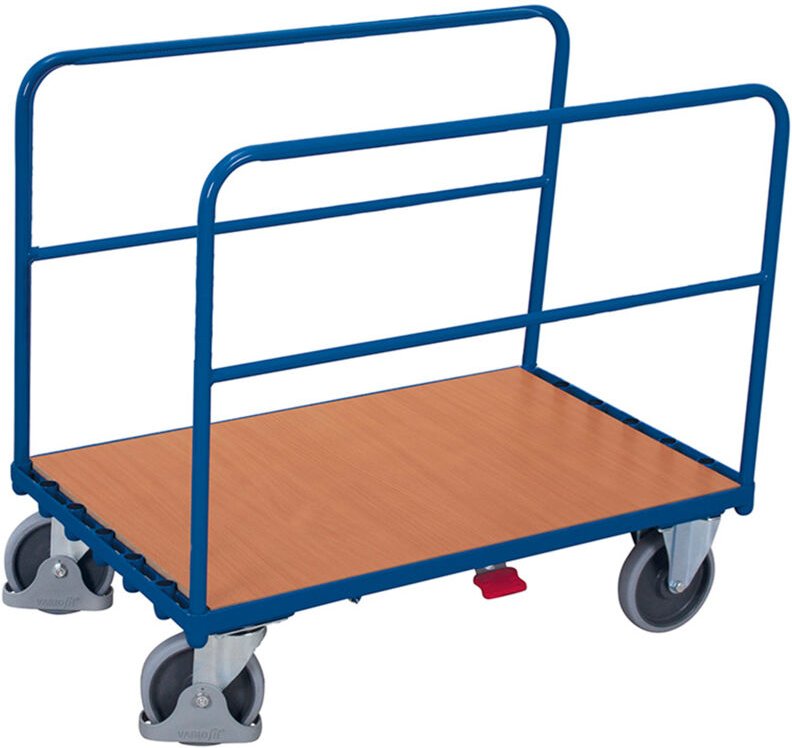 VARIOfit Seitenbügelwagen mit 2 Rohrbügeln 1275x740mm Anthrazitgrau RAL 7016