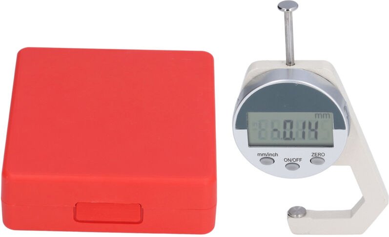 Hochpräzise digitale Dicke Messgerät Elektronisches LCD-Dickenmessgerät für Papier-, Stoff-, Leder- und Edelstahlfolien,...