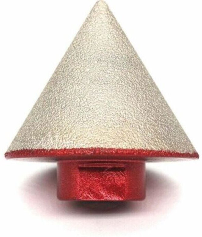 Gelötete Diamantbohrkrone zum Aufbohren von Stein, Keramik, Fliesen und Glas Kegelförmiger Bohrer mit 48 mm Durchmesser ...