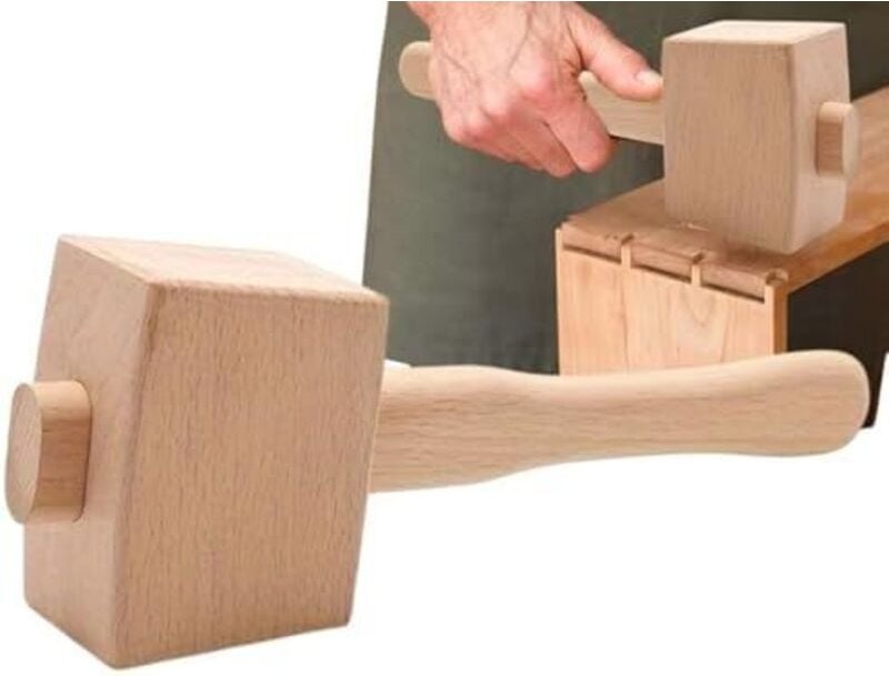 Holzhammer – Schlagwerkzeug für die Holzbearbeitung, multifunktionales Handwerk für die Lederverarbeitung Holzschnitzham...