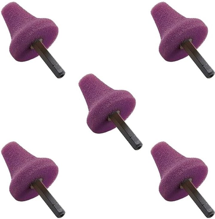 Flex - Polierschwamm pk-v Violett 35 hex 5 Stück, Kegelform 517.801