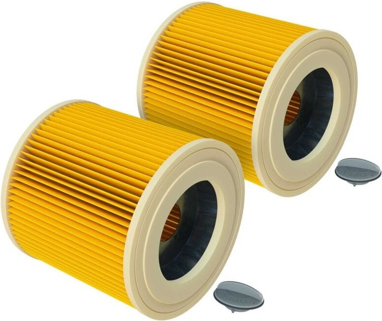 2x Faltenfilter kompatibel mit Kärcher wd 2 Plus V-18, wd 2 Plus v-c, wd 2 Plus V-4, wd 3 s V-20, wd 3 s V-17 Staubsauge...