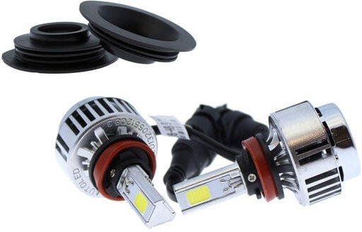 LED-Lampen H8 - H9 - H11 für Auto und Motorrad Yatek, Abblendscheinwerfer, 6000K, 3300 Lumen, 12V, 36 W, Sofortstart