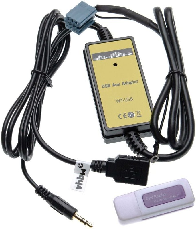 Aux usb Audio Adapter Kabel kfz Radio kompatibel mit vw Radio Premium 4 Clarion, Premium 5 Delco, rns-mcd, Z6Z9 ( Phaeto...