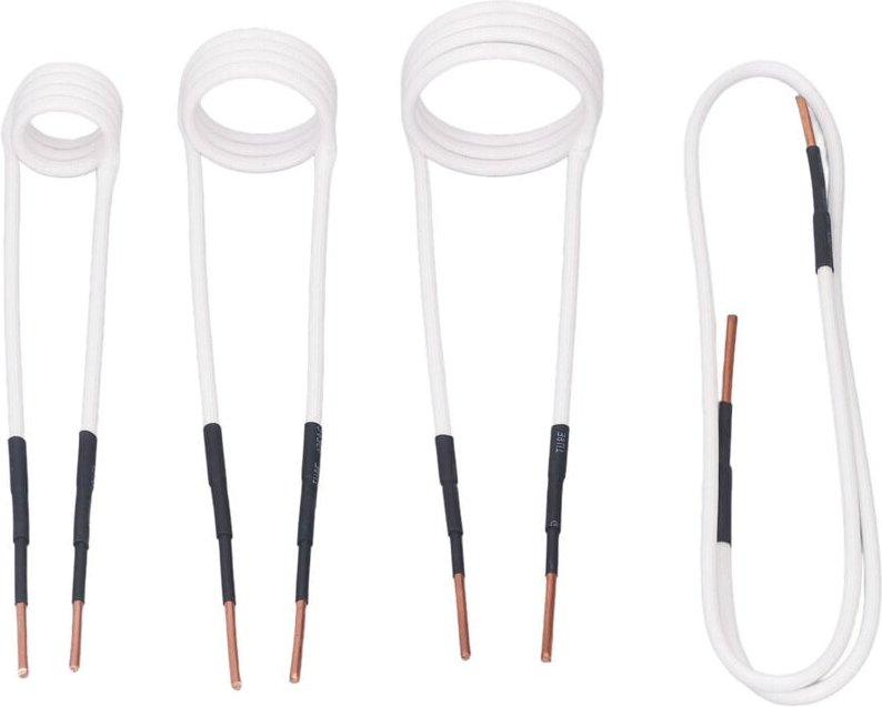 Induktionsheizspulen-Set, 2,5 mm Induktionsheizdrähte Messingkern 4 Stück 20 30 40 750 mm Tragbar für Automobile zum Ent...