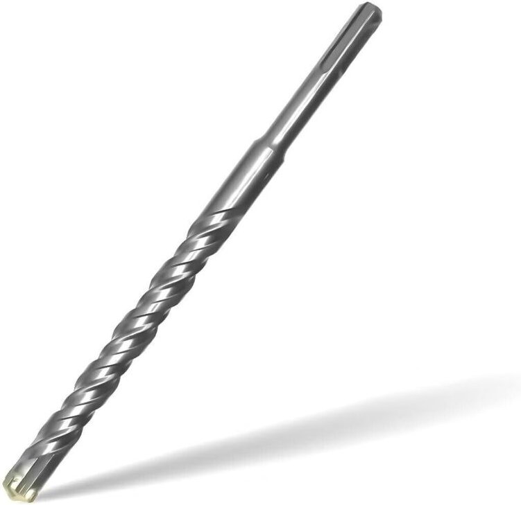 SDS-Plus-Bohrer 16 mm x 200 mm, mit 4 Hartmetallschneiden und Doppelschraube, für Beton und Naturstein