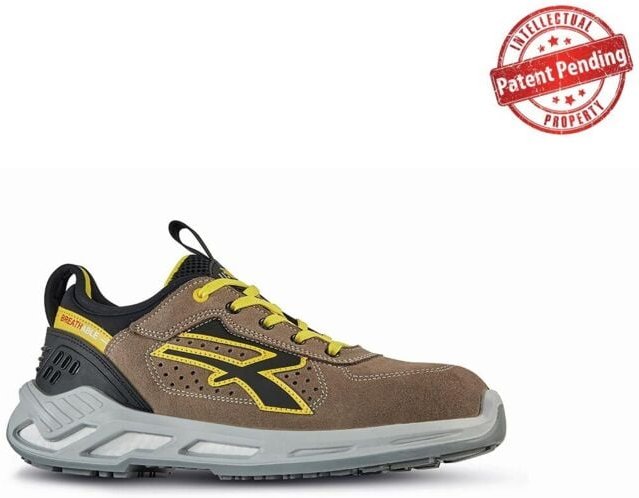 Sicherheitsschuhe niedrige CURRY ESD S1P SRC - Braun/Gelb 35