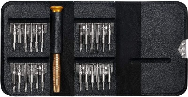 Freewise 25-in-1 Präzisionsschraubendreher-Set Mini-DIY-Reparaturset für Computer, Brillen und Mobiltelefone