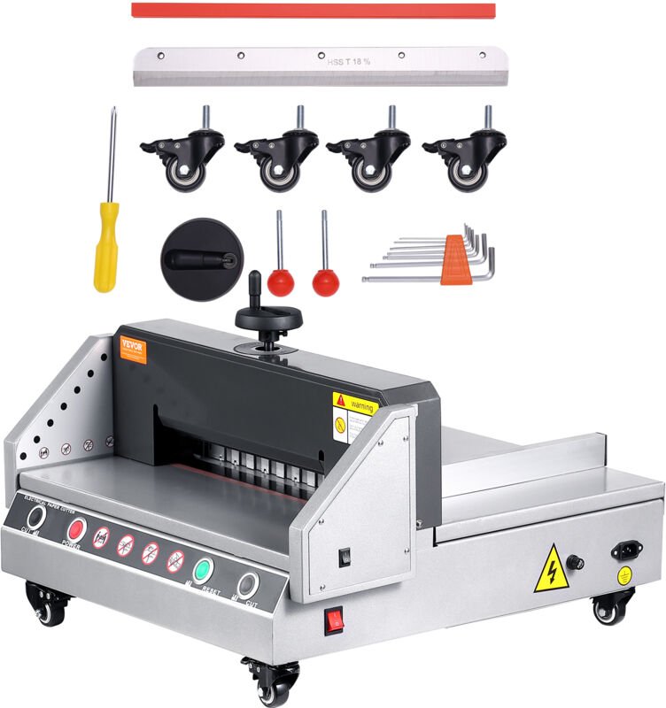 VEVOR Manuell Aktenvernichter 400 Blätter, Papierschredder 40 mm, Aktenvernichter-Aufsatz für Runde Eckige Papie, Dauerb...