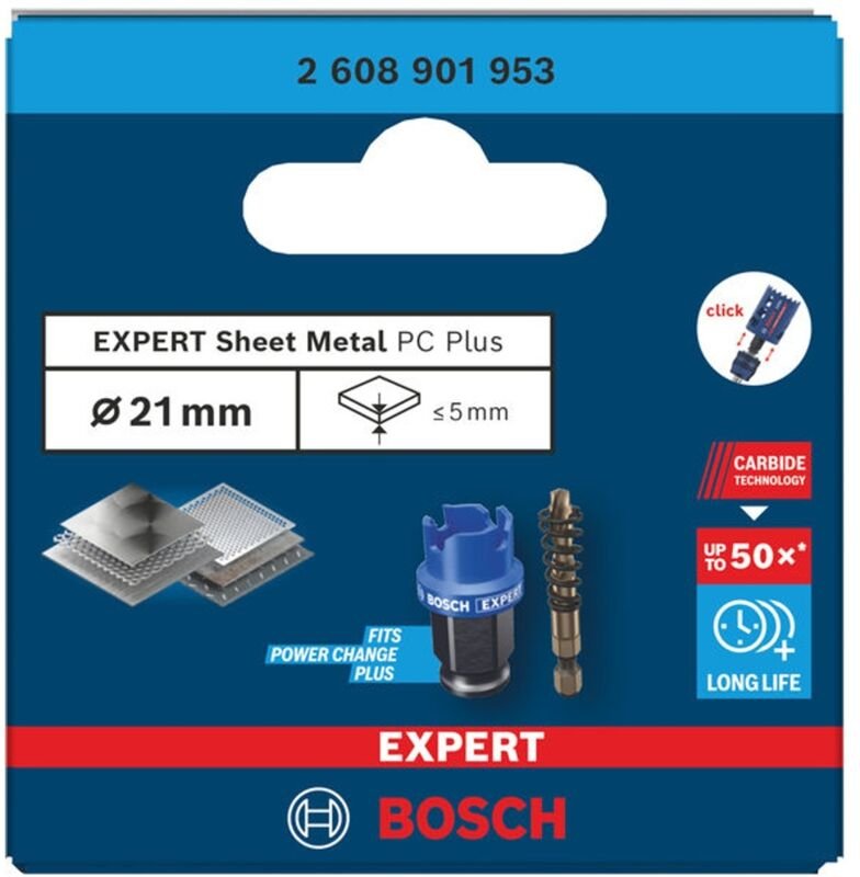 Bosch EXPERT Lochsäge Sheet Metal Power Change Plus, 21 x 5 mm
