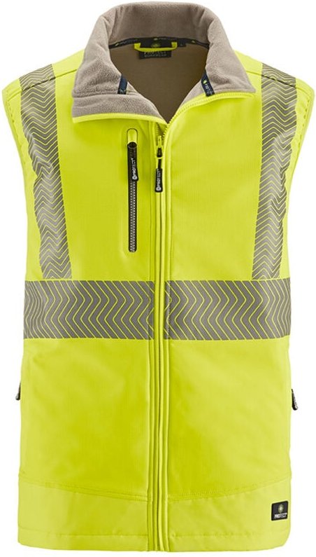 4PROTECT® Warnschutz-Softshellweste PARAMUS Leuchtgelb Reflex 3425-6XL