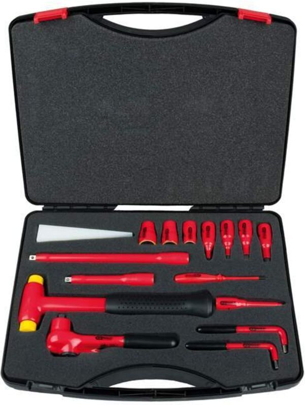 Ks Tools 3/8 Steckschlüssel-Satz mit isolierten Werkzeugen, 16-tlg