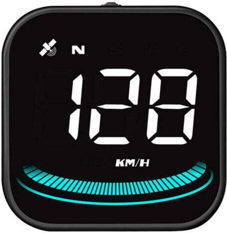Affichage tête haute de 2,2 pouces pour véhicule - compteur de vitesse universel pour pare-brise (mph/km) - compteur de ...