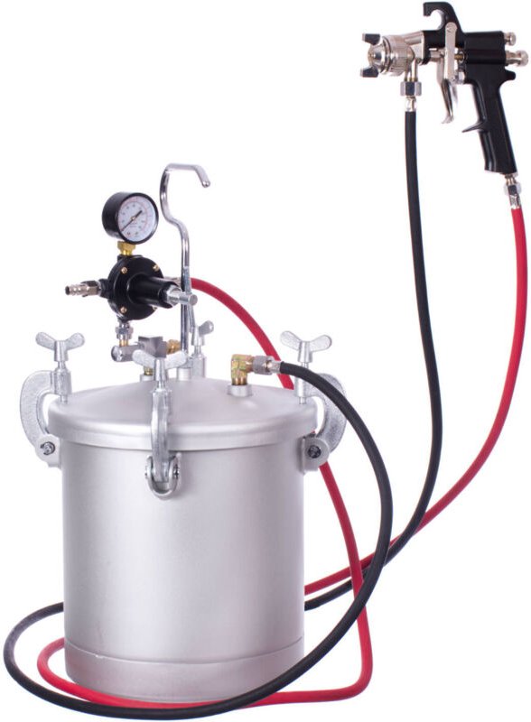 Farbpistole, 1,8-Mm-Düse, 10-L-Tank, Set