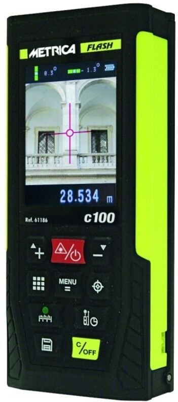 Metrica - Flash C100 Laser-Entfernungsmesser - mit Kamera bis zu 100m 61186