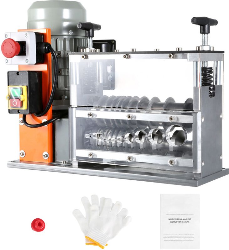 Mophorn - Automatic Wire Stripping Machine 0.06''-1.26'' Electric Cable Stripper 750W 98 ft/min Scrap Copper Recycling