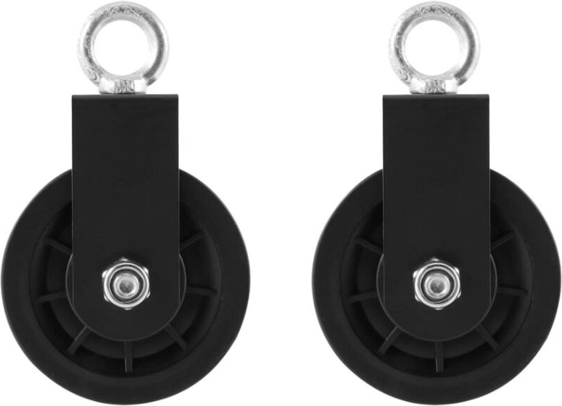 2 Stück Schwenkblock, einzelner Schwenkblock mit U-Montagehalterung, Heberolle, Rollenrad für Drahtseil, Kabel, Seil, Mu...