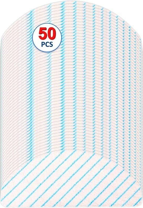 FOREHILL (50 Stück) N10 Einweg-Wischmopp-Pads für ECOVACS DEEBOT OZMO N10/ N10 Plus/ T8/ T8+/ T8 AIVI/ T9/ T9 MAX
