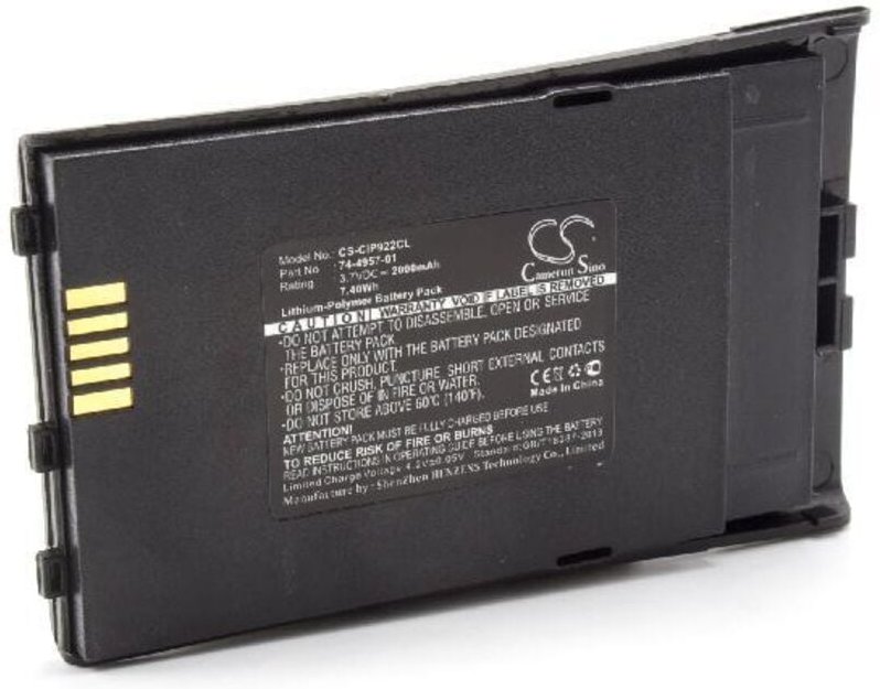 Vhbw - 1x Akku kompatibel mit Cisco CP-7921, CP-7921G Unified, CP-7921G schnurlos Festnetz Telefon (2000 mAh, 3,7 v, Li-...