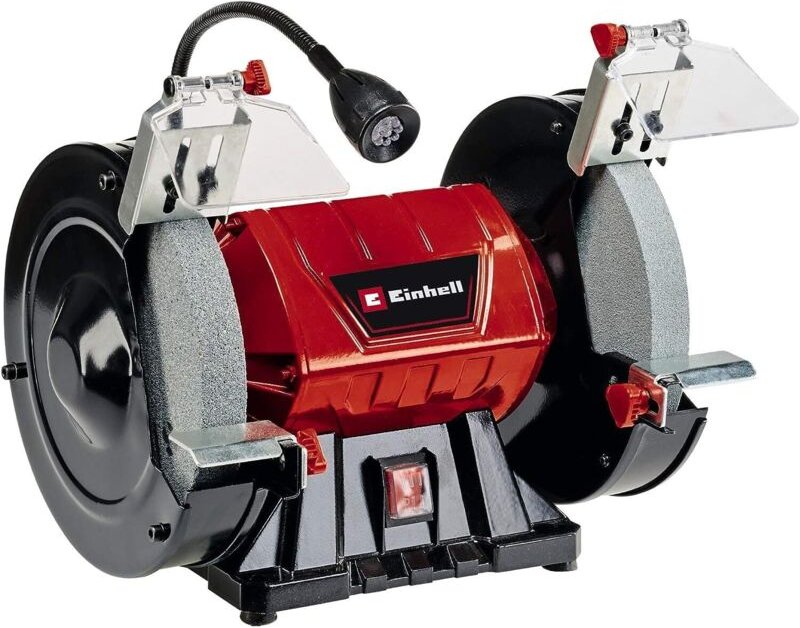 Einhell - Doppelschleifer tc-bg 200 l (max. 400 w, Ø200xø32x25 mm Schleifscheibe, biegbares Licht, große + verstellbare ...