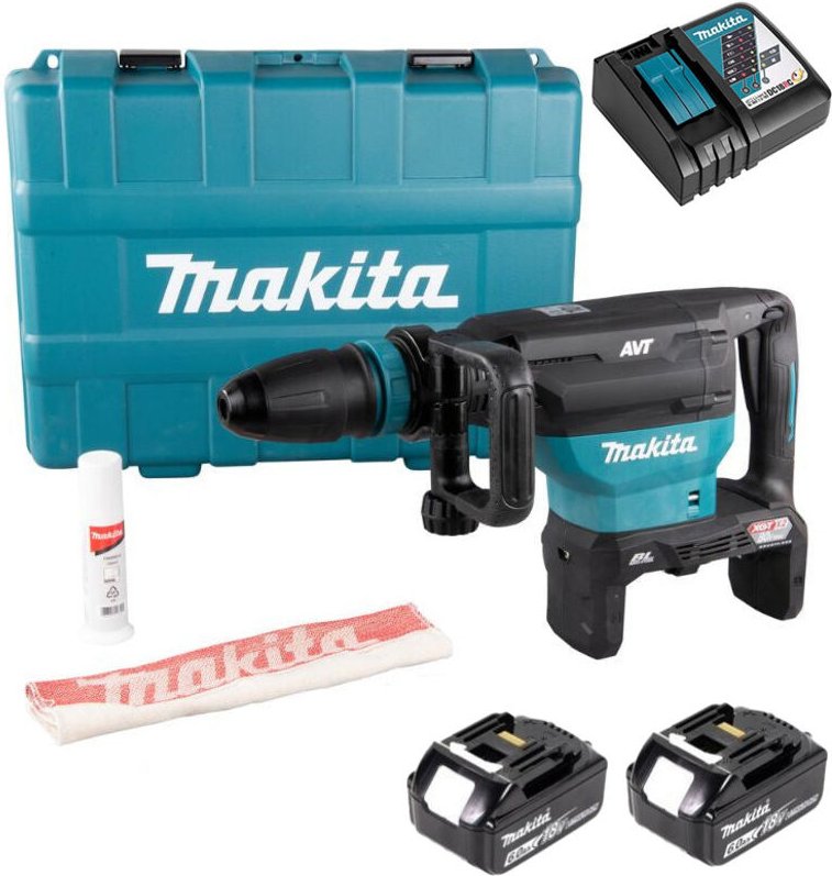 SDS-Max Bohrhammer 18X2V 40 mm 8J aft Makita 2 batt.BL1860 + Ladegerät - DHR400G2UN