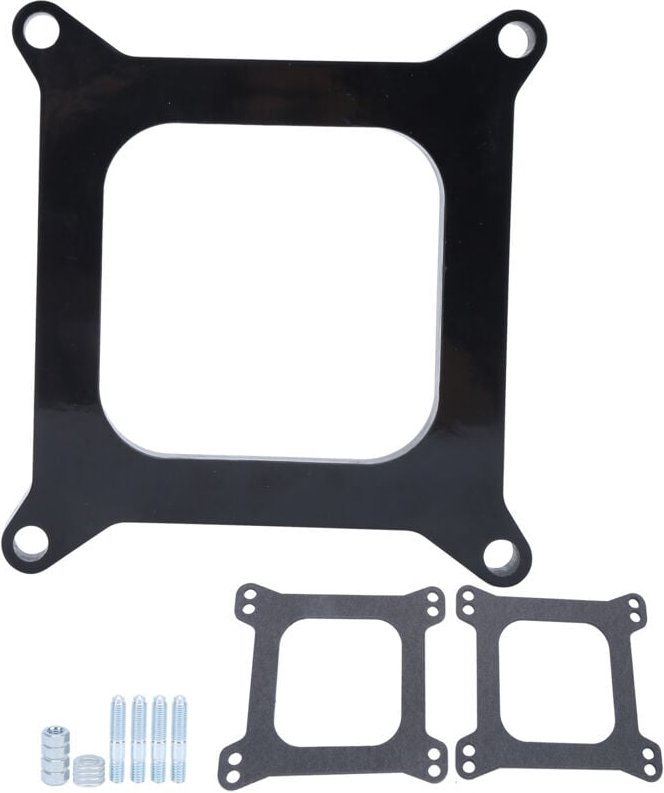 Ej.life - 1/2-Zoll-Phenol-Vergaser-Abstandshalter mit offener Mitte, Ersatz für Holley 4150/4160 Vergaser mit quadratisc...