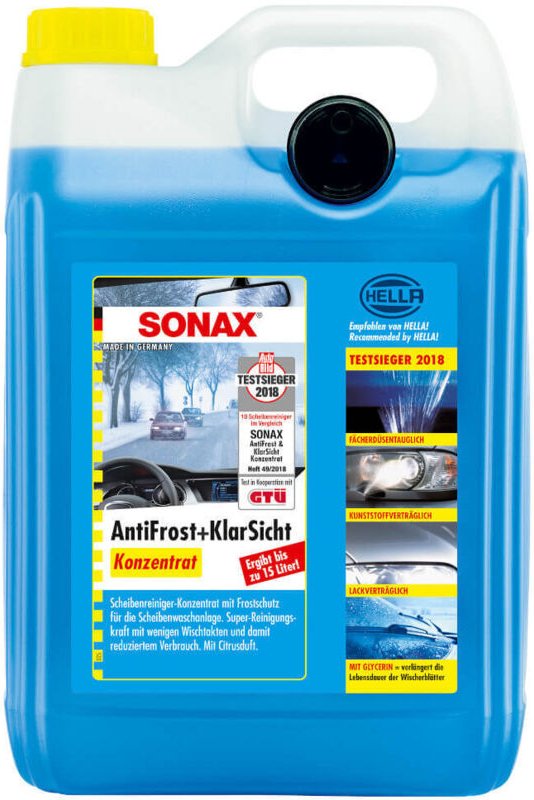 Sonax Antifrost und Klar- sicht-Konzentrat 5L mit Ausgießer Aktionsartikel