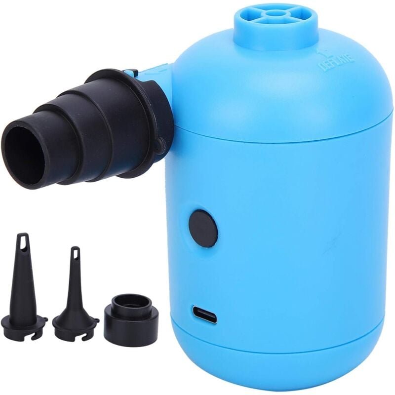 Elektrische aufblasbare Pumpe, elektrische Luftpumpe für Schwimmbad-Schlauchboote, elektrischer Bootsaufblaser für Bett,...