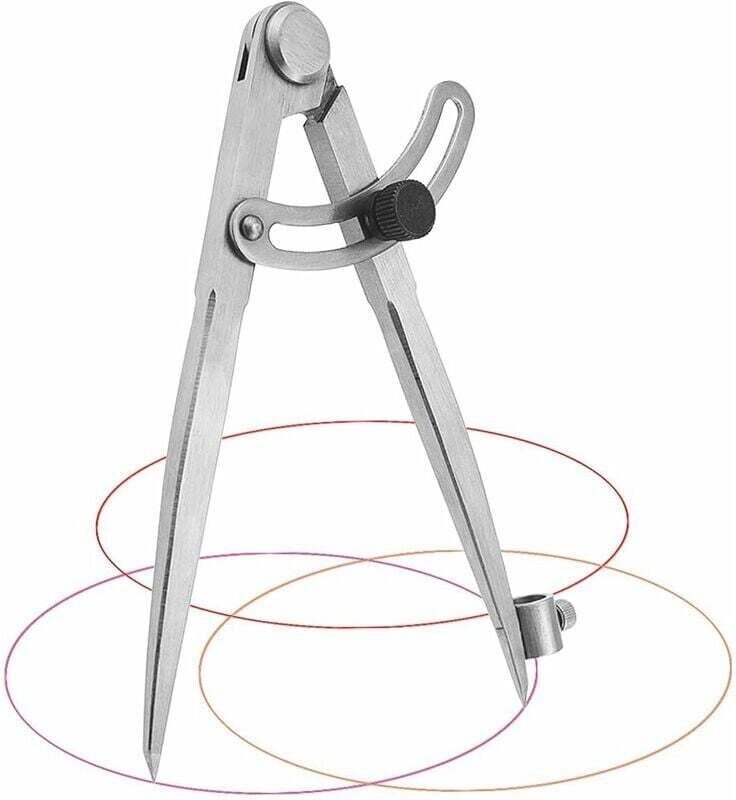20 cm Zimmermannszirkel, professioneller Zirkel aus Kohlenstoffstahl, Zirkel mit großem Durchmesser zum Zeichnen von Kre...