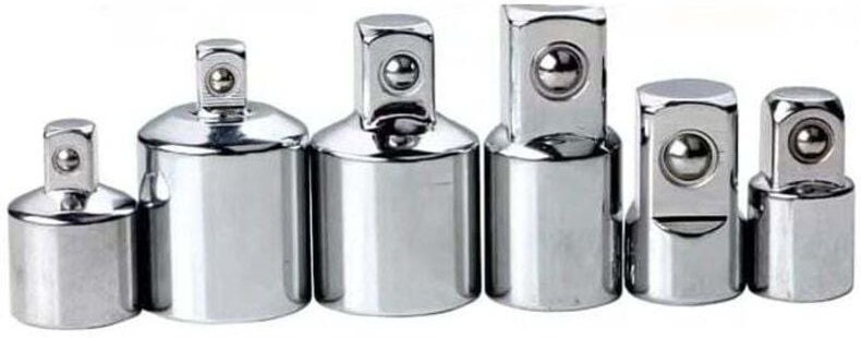 6-teiliger Steckschlüsselsatz, Adapterset 1/4", 3/8", 1/2" bis 3/4" L&H Tools