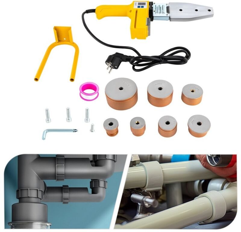 Muffenschweißgerät 1000 W Schweißgerät für PPR PE PP Ø20-63 mm Kunststoffrohre