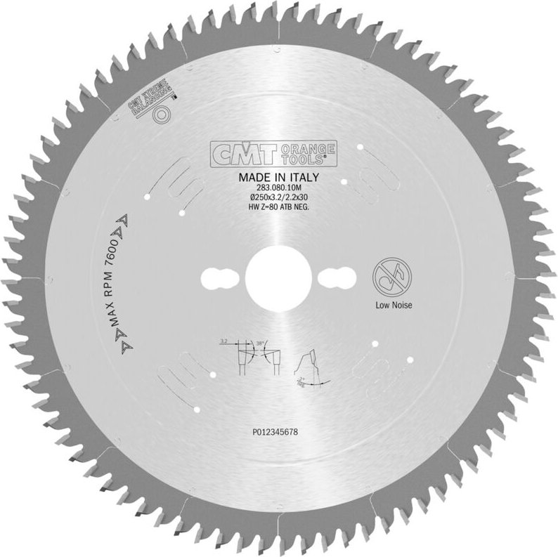283.108.14m Präzisions-Trennkreissägeblatt 350x3.5x30 Z=108 40atb