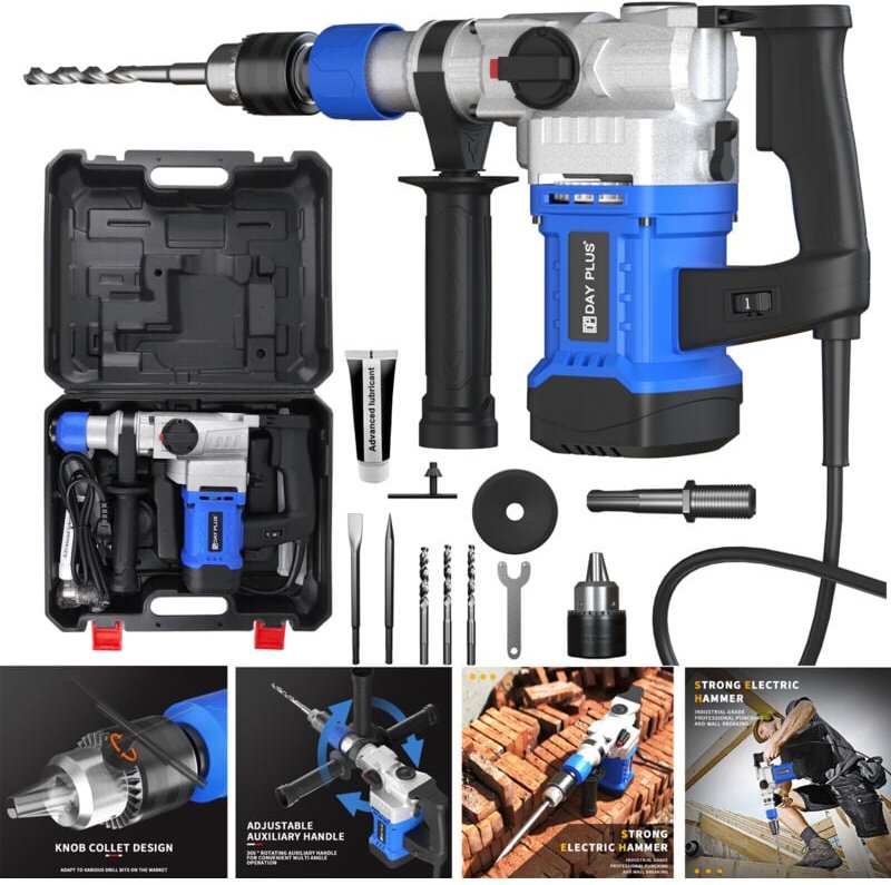 Dayplus - Bohrhammer sds Plus Stemmhammer Maeißelhammer Bohrmaschine Abbruchhammer 3000 w