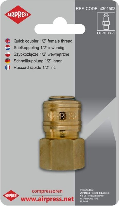 Schnellkupplung Mit 1/2'' Innengewinde - Ap 4301503