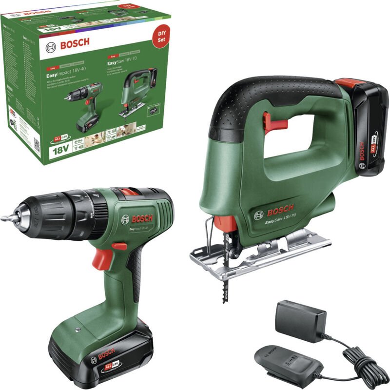 Bosch - Set easyimpact 18v-40 2x2,0 + easysaw18v