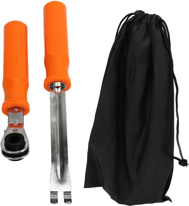 FOREHILL Gabelstapler-Automatikspiel-Einstellwerkzeug-Set (2-teilig), Gabelend-Entriegelungswerkzeug, Doppelvierkant-Rat...