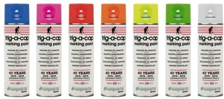 12 Baustellen-Tracer Trig A Cap 650 ml Neonrot