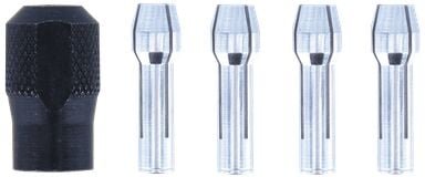 Dremel 4485 Spannzangen mit Spannmutter - Zubehörsatz für Multifunktionswerkzeug mit 5 Spannteilen zum Wechsel von Zubeh...