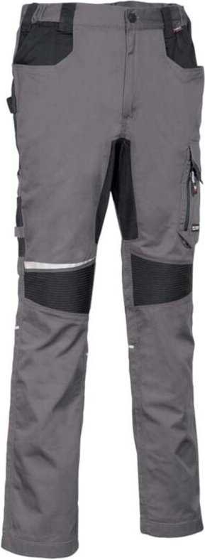 Cofra Arbeitshose Knien aus Rippstrick, Stretch anthrazit 58