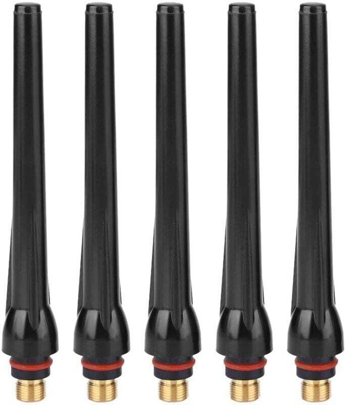 WIG-Schweißgeräte, 0,9 x 0,5 cm, 5 Stück, lange Hinterkappe, Schweißbrenner, WIG-Schweißmesser, Hinterkappe für SR17/SR1...